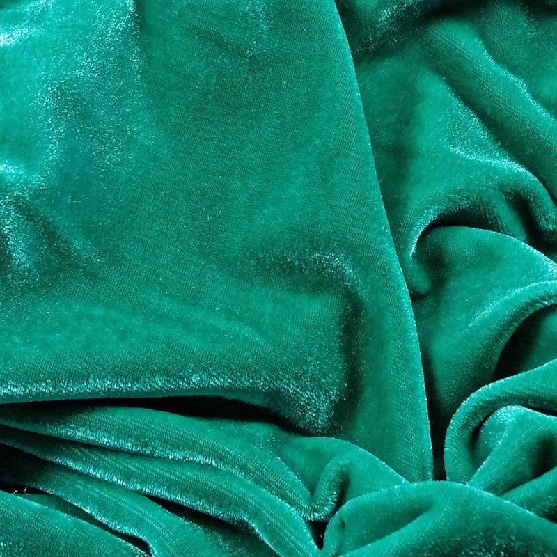 Stretch Velvet Fabric 12 Colors 62" Wide for Sewing Apparel Upholstery Curtain by The Yard (One Yard Aqua) Arts & Entertainment > Hobbies & Creative Arts > Arts & Crafts > Crafting Patterns & Molds > Sewing Patterns YU TONE Aqua 1YDS 