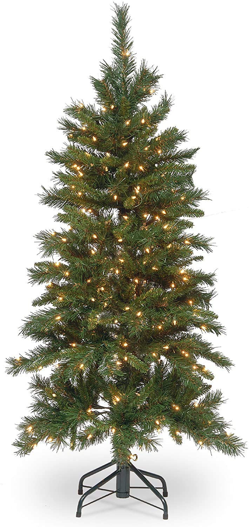 National Tree Company 'Feel Real' Pre-lit Artificial Christmas Tree | Includes Pre-strung White Lights and Stand | Tiffany Fir Slim - 6.5 ft Home & Garden > Decor > Seasonal & Holiday Decorations > Christmas Tree Stands National Tree Company Tree 4.5 ft 