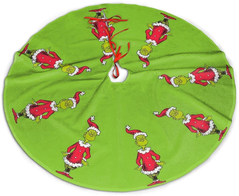 Christmas Tree Skirt, Christmas Decorations Xmas Party Supplies Holiday Tree Ornament for Gift 36 inches Home & Garden > Decor > Seasonal & Holiday Decorations > Christmas Tree Skirts RIEDIOVS Green Medium 