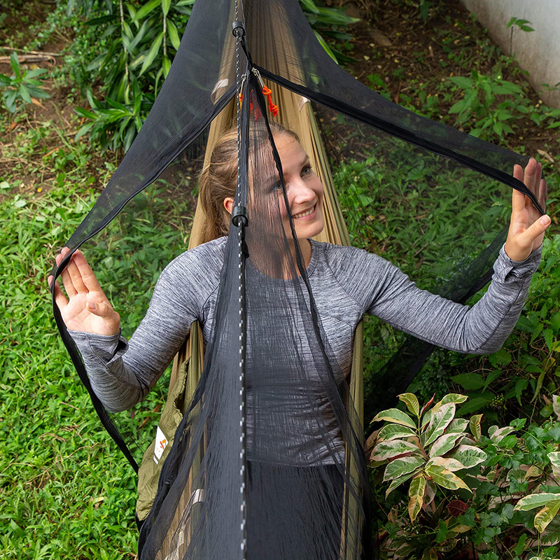 Cushy Camper Premium Hammock Mosquito Net - Portable Backpacking Protection - Large Hammock Bug Net Keeps Out Mosquitoes and Keeps You Cool - Mosquito Net for Hammock - Ultralight Camping Shelter Sporting Goods > Outdoor Recreation > Camping & Hiking > Mosquito Nets & Insect Screens Cushy Camper   