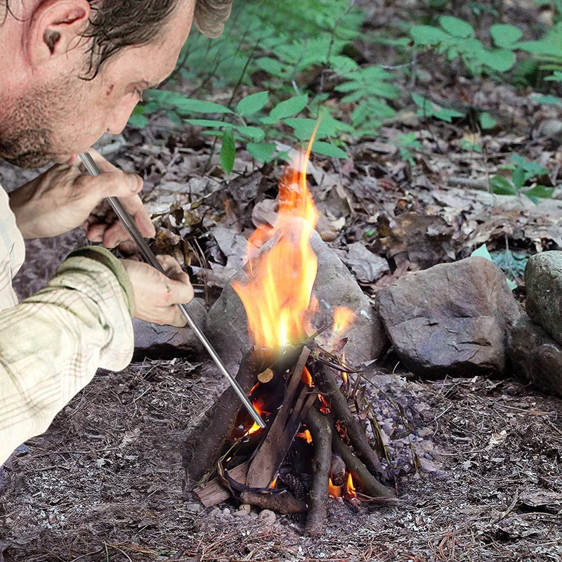 Jonhen Campfire Tool Fire Bellows Builds Fire by Blasting Air,Outdoor Gear Collapsible Fire Tool