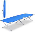 Goplus Foldable Camping Bed Outdoor Portable Military Cot for Travel, Base Camp, Hiking, Mountaineering Sporting Goods > Outdoor Recreation > Camping & Hiking > Camp Furniture Goplus Navy 83''  