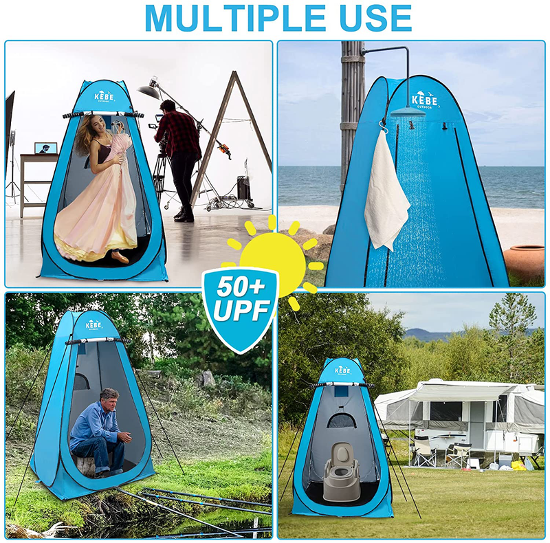 Pop-Up Privacy Tent with a Gift Removable Pad, UPF50+ Portable Outdoor Sun Shelter Privacy Shelters Room Pop up Shower Changing Toilet Tent with Carry Bag