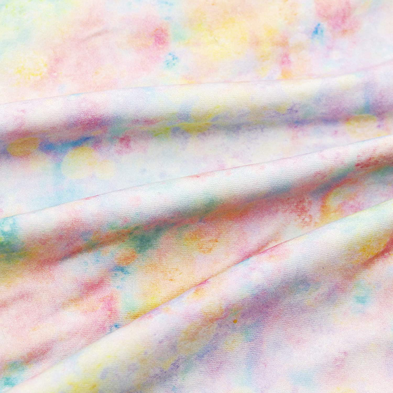 David Angie Tie Dye Printed Double Brushed Polyester Fabric Soft Smooth 4 Way Stretch Knit Fabric by Half Yard for Dress Sewing (Half Yard) Arts & Entertainment > Hobbies & Creative Arts > Arts & Crafts > Crafting Patterns & Molds > Sewing Patterns David Angie Half Yard  