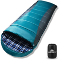 Forceatt Sleeping Bag, Flannel Sleeping Bags for Adults Cold Weather(32℉-77℉/ 0-25°C), Lightweight 3-4 Seasons Camping Sleeping Bags with Carry Bag Great for Backpacking, Hiking, Indoor, Outdoor Use.