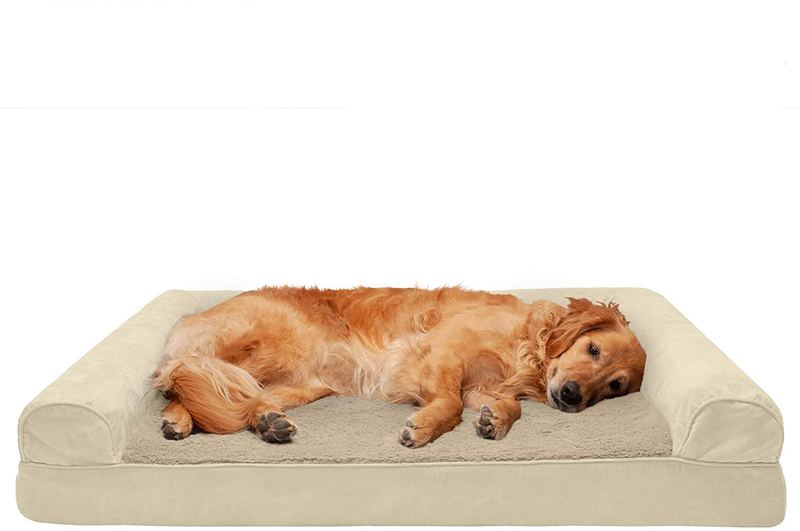 Furhaven Orthopedic Dog Beds for Small, Medium, and Large Dogs, CertiPUR-US Certified Foam Dog Bed Animals & Pet Supplies > Pet Supplies > Dog Supplies > Dog Beds Furhaven Plush & Suede Clay Cooling Gel Foam Jumbo (Pack of 1)