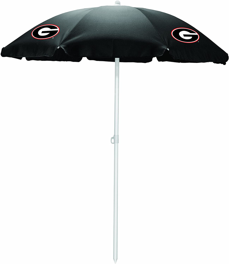 NCAA Georgia Bulldogs Portable Sunshade Umbrella Home & Garden > Lawn & Garden > Outdoor Living > Outdoor Umbrella & Sunshade Accessories PICNIC TIME Black  