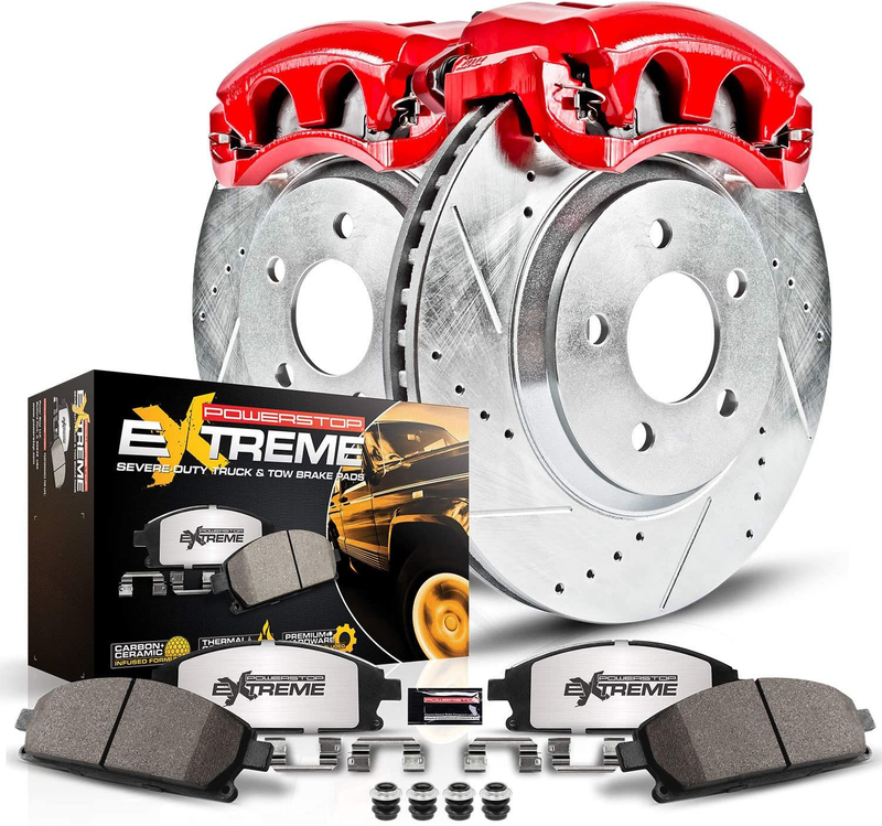 Power Stop KC2041-36 Rear Z36 Truck and Tow Brake Kit with Calipers