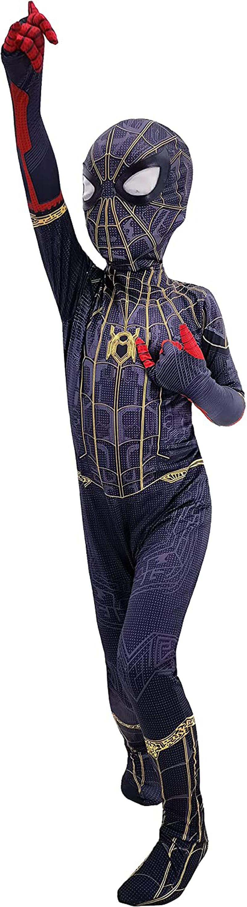 Superhero Spider No Way Home Costume for Kids Boys Halloween Cosplay Zentai Bodysuit Apparel & Accessories > Costumes & Accessories > Costumes ugoccam   