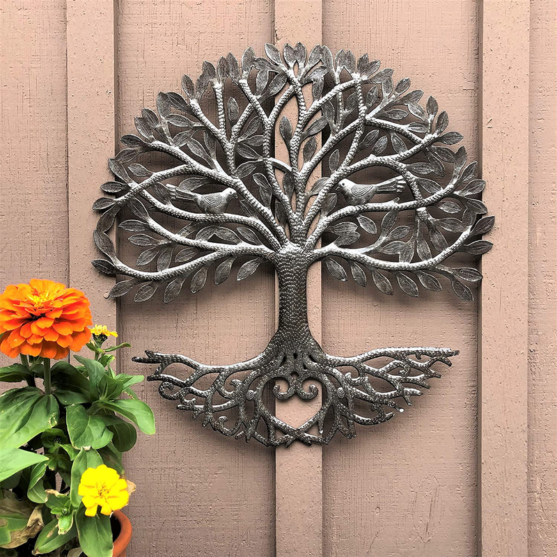 it's cactus - metal art haiti Haitian Family Tree of Life, Decorative Wall Sculpture, Home Decor Wall Hangings, Family Tree, Roots, Flowers, 24 in. Round, Love Tree Home & Garden > Decor > Artwork > Sculptures & Statues It's Cactus   
