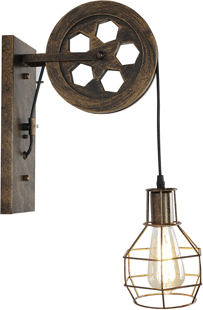 LIGHXSDZ 1 Light Wall Sconce Farmhouse Sconce Lighting Industrial Wall Light Vintage Wall Lamp for Living Room Bedroom Kitchen Stairs Home & Garden > Lighting > Lighting Fixtures > Wall Light Fixtures KOL DEALS   