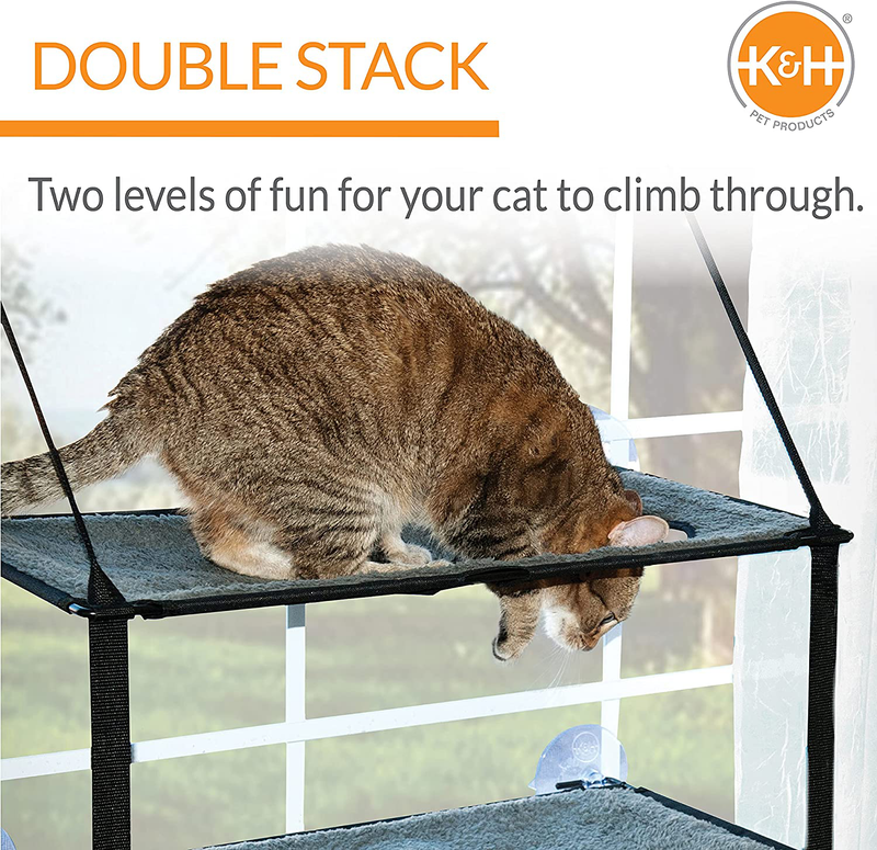 K&H Pet Products EZ Window Mount Kitty Sill - Single Level to Quad Level Animals & Pet Supplies > Pet Supplies > Cat Supplies > Cat Beds K&H PET PRODUCTS   