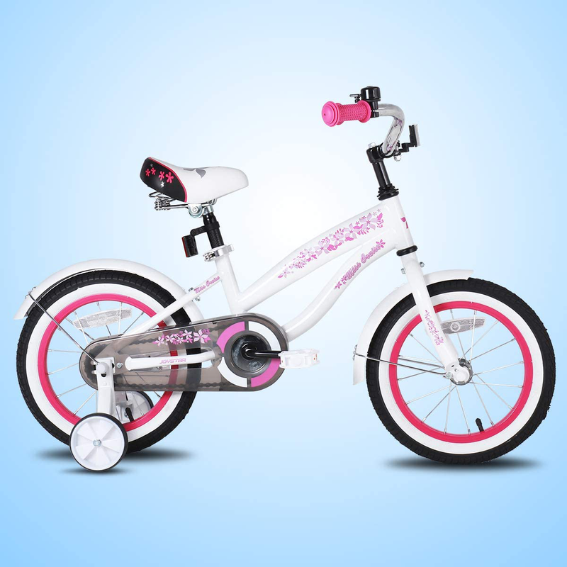 JOYSTAR 12" 14" 16" Kids Cruiser Bike with Training Wheels for Ages 2-7 Years Old Girls & Boys, Toddler Kids Children Bicycles