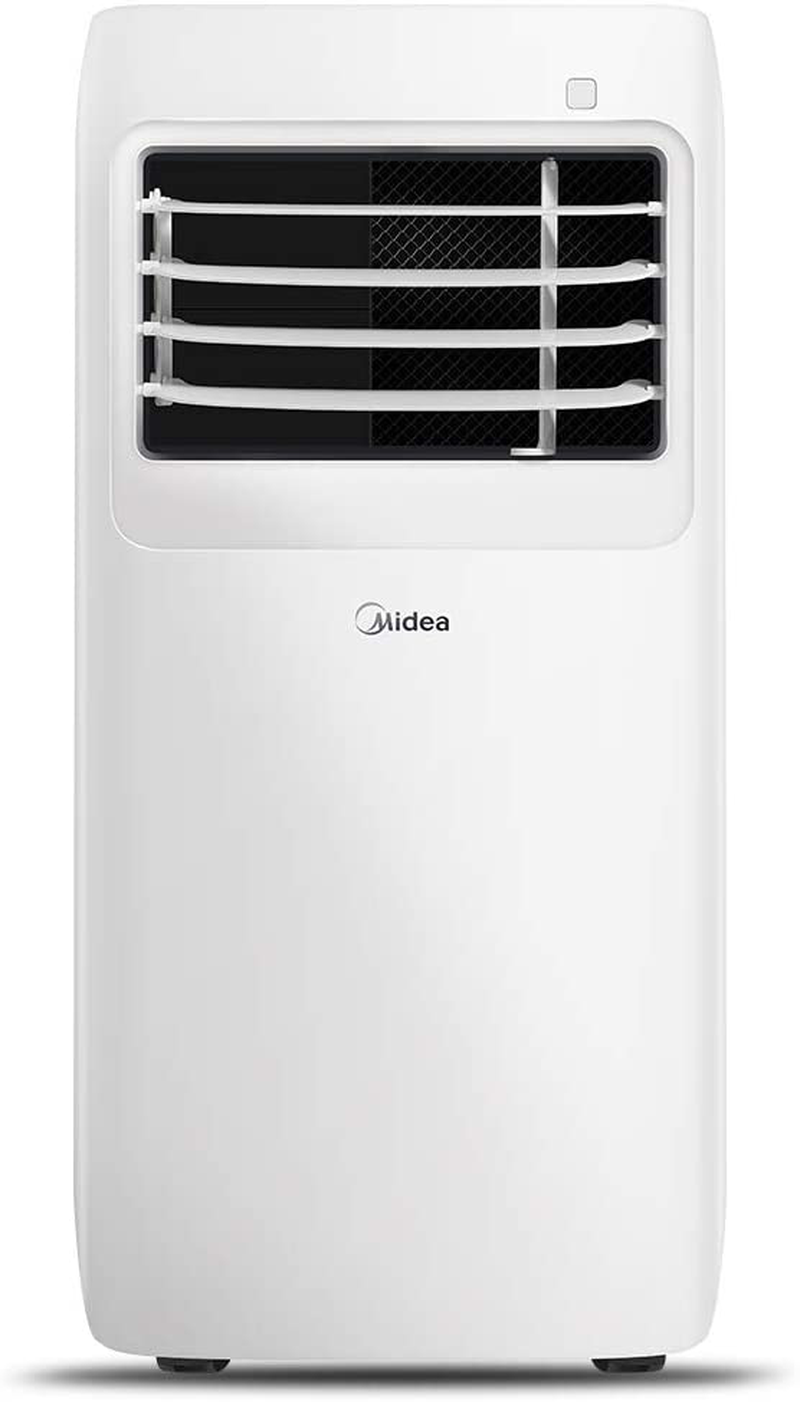 Midea MAP08R1CWT 3-in-1 Portable Air Conditioner, Dehumidifier, Fan, for Rooms up to 150 sq ft, 8,000 BTU (5,300 BTU SACC) control with Remote , White Home & Garden > Household Appliances > Climate Control Appliances > Air Conditioners Midea for Rooms up to 150 sq ft  