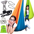 Sensory Swing | Therapy Swing for Kids + Kids'Hanging Pod | Durable Indoor Fabric Swing & Hanging Sensory Pod | Reversible Home Child|Comfortable Therapy Hammock Swing with Hardware & Drawstring Pouch Home & Garden > Lawn & Garden > Outdoor Living > Hammocks SensoSwing Sensory Swing  