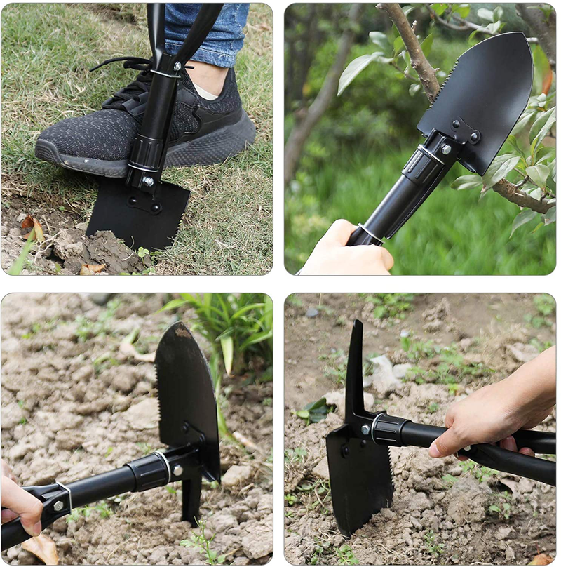 CO-Z Mini Folding Shovel High Carbon Steel, Portable Lightweight Outdoor Tactical Survival Foldable Mini Shovel, Entrenching Tool, Camping, Hiking, Digging, Backpacking, Car Emergency Sporting Goods > Outdoor Recreation > Camping & Hiking > Camping Tools CO-Z   