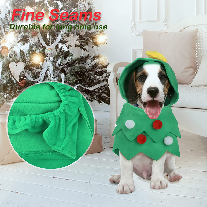 Joogee Christmas Day Dog Costume, Merry Christmas Tree Costumes Cat Holiday Outfit Pet Clothes Pet Apparel Green Large Animals & Pet Supplies > Pet Supplies > Cat Supplies > Cat Apparel Joogee   