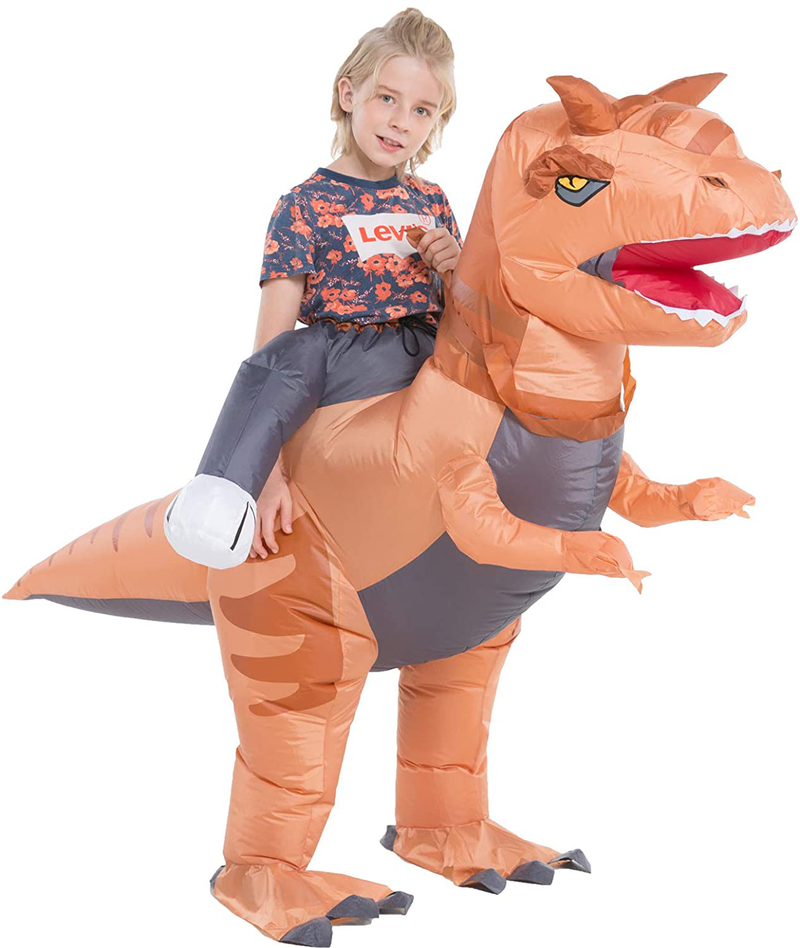 Hsctek Inflatable Ride on Dinosaur Costume for Kids Boys Girls Apparel & Accessories > Costumes & Accessories > Costumes HSCTEK Carnotaurus Large 