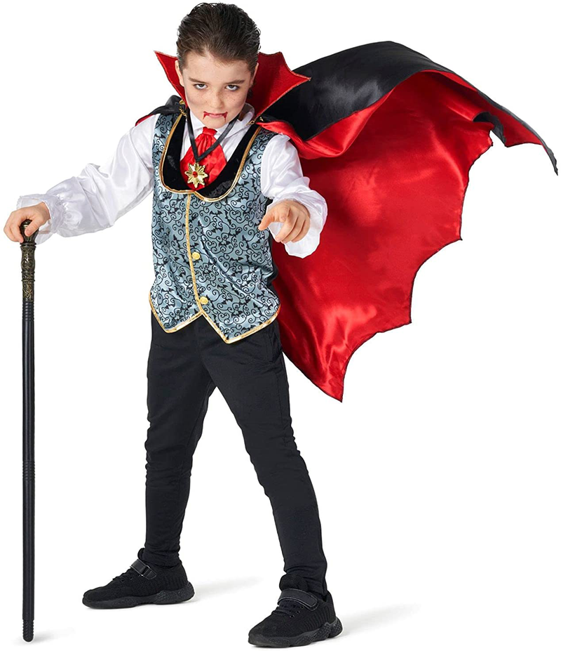 Morph Costumes Kids Dracula Vampire Gothic Costume Boys Spooky Halloween Costume Available In Sizes T2 S M L XL Apparel & Accessories > Costumes & Accessories > Costumes Morph Small  