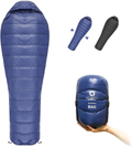 ECOOPRO down Sleeping Bag, 32 Degree F 800 Fill Power Cold Weather Sleeping Bag - Ultralight Compact Portable Waterproof Camping Sleeping Bag with Compression Sack for Adults, Teen, Kids Sporting Goods > Outdoor Recreation > Camping & Hiking > Sleeping Bags ECOOPRO Blue. Mummy 