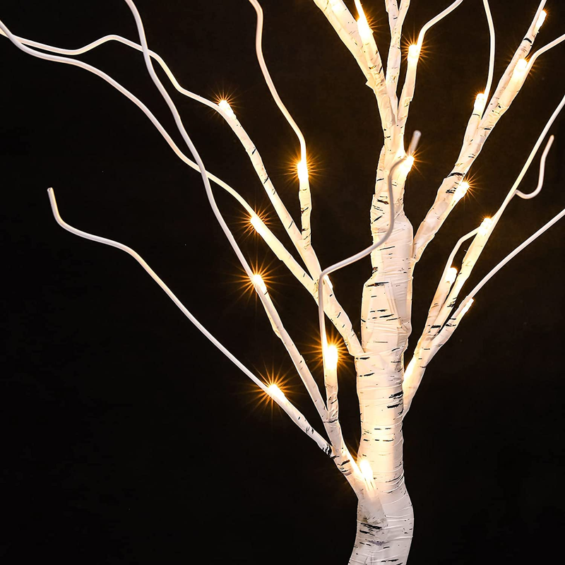 Easter Decorations, Easter Tree Decoration 24” Easter Egg Ornament Tree with Lights, 24 Led Lights Table Centerpiece Twig Tree, Easter Decor for the Home, Patry Home & Garden > Decor > Seasonal & Holiday Decorations Auelife   