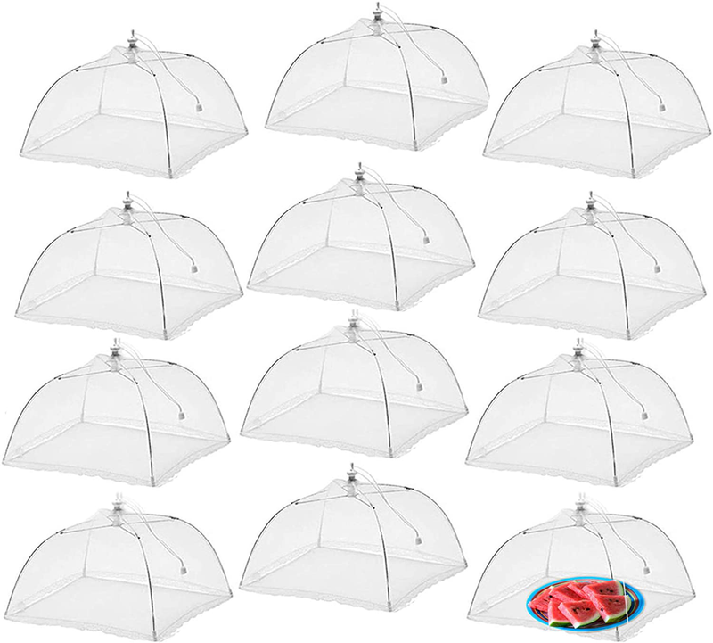 Simply Genius (6 Pack) Large and Tall 17X17 Pop-Up Mesh Food Covers Tent Umbrella for Outdoors, Screen Tents, Parties Picnics, Bbqs, Reusable and Collapsible Sporting Goods > Outdoor Recreation > Camping & Hiking > Tent Accessories Simply Genius 12  