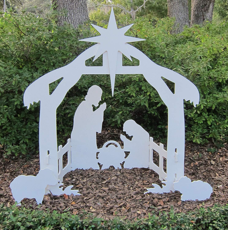 Outdoor Nativity Set | Weatherproof Outdoor Nativity Scene for Yards and Lawns | Simple Assembly, Compact Storage Home & Garden > Decor > Seasonal & Holiday Decorations& Garden > Decor > Seasonal & Holiday Decorations Teak Isle   