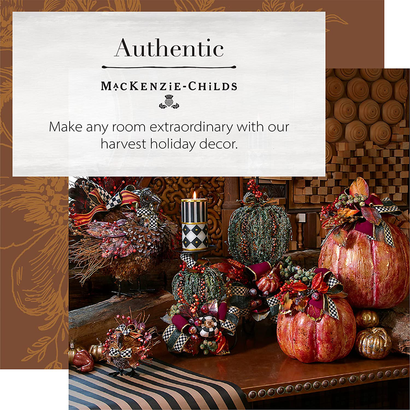 MacKenzie-Childs Small Autumn Naturals Turkey, Shelf Decor and Home Decoration for Living Rooms, Kitchens, and Bedrooms Home & Garden > Decor > Seasonal & Holiday Decorations& Garden > Decor > Seasonal & Holiday Decorations MacKenzie-Childs   