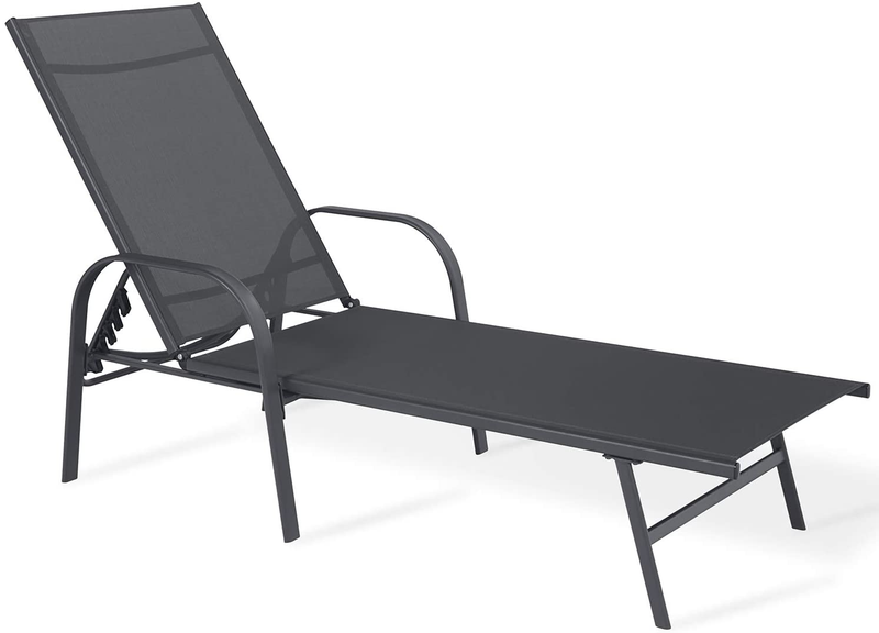 Sigtua Garden Rocking Chair, Outdoor Rocking Chair [Steel Frame + Textoline Fabric] [Maximum Weight Supported 180Kg] Sun-Safe Garden Furniture for Relaxing, Reading, Sunbathing Sporting Goods > Outdoor Recreation > Camping & Hiking > Camp Furniture Sigtua Sun Lounger 1  