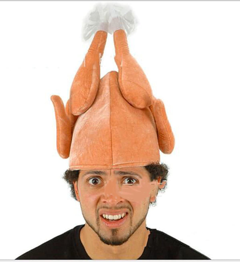 Men's Roasted Turkey Hat, Thanksgiving Turkey Costume Funny Hat for Christmas Holiday Party Favors Party Supplies (1Pack) Home & Garden > Decor > Seasonal & Holiday Decorations& Garden > Decor > Seasonal & Holiday Decorations zengxiaoyun   