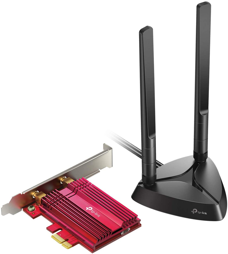 TP-Link WiFi 6 AX3000 PCIe WiFi Card (Archer TX3000E), Up to 2400Mbps, Bluetooth 5.0, 802.11AX Dual Band Wireless Adapter with MU-MIMO,OFDMA,Ultra-Low Latency, Supports Windows 10 (64bit) only Electronics > Networking > Network Cards & Adapters TP-Link Default Title  