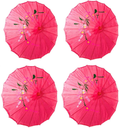 TJ Global PACK OF 4 Japanese Chinese Kids Size 22" Umbrella Parasol For Wedding Parties, Photography, Costumes, Cosplay, Decoration And Other Events - 4 Umbrellas (Blue) Home & Garden > Lawn & Garden > Outdoor Living > Outdoor Umbrella & Sunshade Accessories TJ Global Hot Pink  