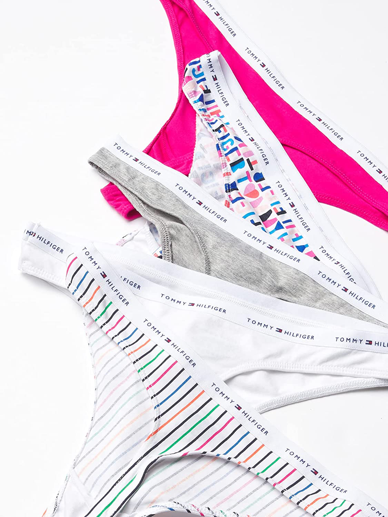 Tommy Hilfiger Women's Classic Cotton Thong, 5 Pack Apparel & Accessories > Clothing > Underwear & Socks > Bras Tommy Hilfiger   