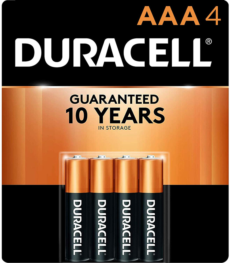 Duracell - CopperTop AAA Alkaline Batteries - Long Lasting, All-Purpose Triple A Battery for Household and Business - 20 Count Electronics > Electronics Accessories > Power > Batteries Duracell 4 Count  