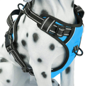 PoyPet No Pull Dog Harness, Reflective Vest Harness with 2 Leash Attachments and Easy Control Handle for Small Medium Large Dog Animals & Pet Supplies > Pet Supplies > Dog Supplies PoyPet Blue XS 