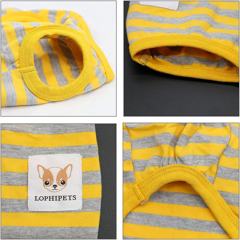LOPHIPETS 100% Cotton Striped Dog Shirts for Puppy Small Dogs Chihuahua Animals & Pet Supplies > Pet Supplies > Dog Supplies > Dog Apparel LOPHIPETS   