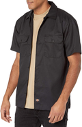 Dickies Men's Short-Sleeve Work Shirt Apparel & Accessories > Costumes & Accessories > Costumes Dickies Black Medium 