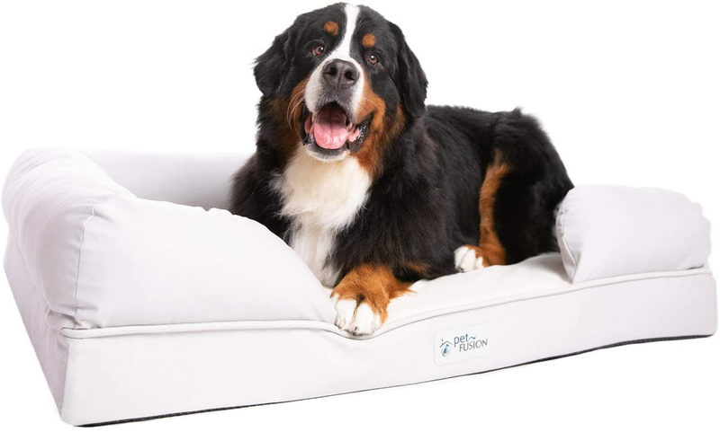 PetFusion Ultimate Dog Bed, Solid CertiPur-US Memory Foam Orthopedic Dog Bed, 3 Colors & 4 Sizes, Medium Firmness Pillow, Waterproof Dog Bed Liner & Breathable Cover, Cert Skin Contact Safe, 3yr Warr Animals & Pet Supplies > Pet Supplies > Dog Supplies > Dog Beds PetFusion, LLC. Sandstone (With Plush) XL (44 in x 34 in) 