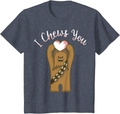 Star Wars Valentines I Chews You Chewbacca Graphic T-Shirt Home & Garden > Decor > Seasonal & Holiday Decorations Star Wars Heather Blue Youth Kids 10