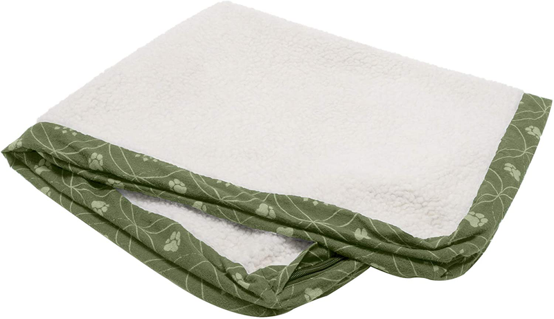 Furhaven Orthopedic, Cooling Gel, and Memory Foam Pet Beds for Small, Medium, and Large Dogs and Cats - Traditional Dog Bed Mattress and More Animals & Pet Supplies > Pet Supplies > Dog Supplies > Dog Beds Furhaven Paw Print Jade Green Traditional Mattress (Cover Only) Medium