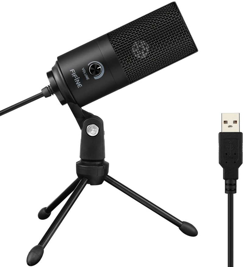 USB Microphone,FIFINE Metal Condenser Recording Microphone for Laptop MAC or Windows Cardioid Studio Recording Vocals, Voice Overs,Streaming Broadcast and YouTube Videos-K669B Electronics > Audio > Audio Components > Microphones FIFINE Black  