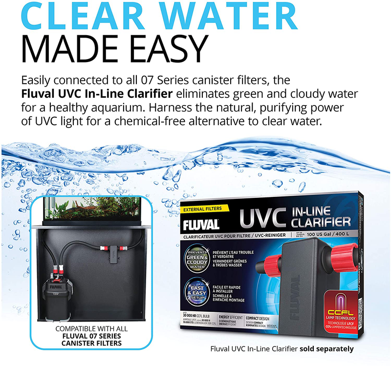 Fluval 07 Series Performance Canister Filter for Aquariums Animals & Pet Supplies > Pet Supplies > Fish Supplies > Aquarium Filters Fluval   