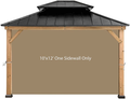 CoastShade Gazebo Replacement Sunwall for 8x8 or 10x10 or 10x12 or 10x13 or 10x14 Outdoor Gazebo,Only 1 Panel Sidewall 6.7FT Height,Beige Home & Garden > Lawn & Garden > Outdoor Living > Outdoor Structures > Canopies & Gazebos CoastShade Khaki 12FT 