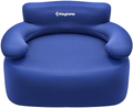 Kingcamp Inflatable Chairs for Adults Support up to 660 Lbs Waterproof Compact and Portable Inflatable Couch Blow up Chair for Garden Outdoor Travel Camping Picnic Indoor Furniture (Blue-Single) Sporting Goods > Outdoor Recreation > Camping & Hiking > Camp Furniture KingCamp Blue-single  