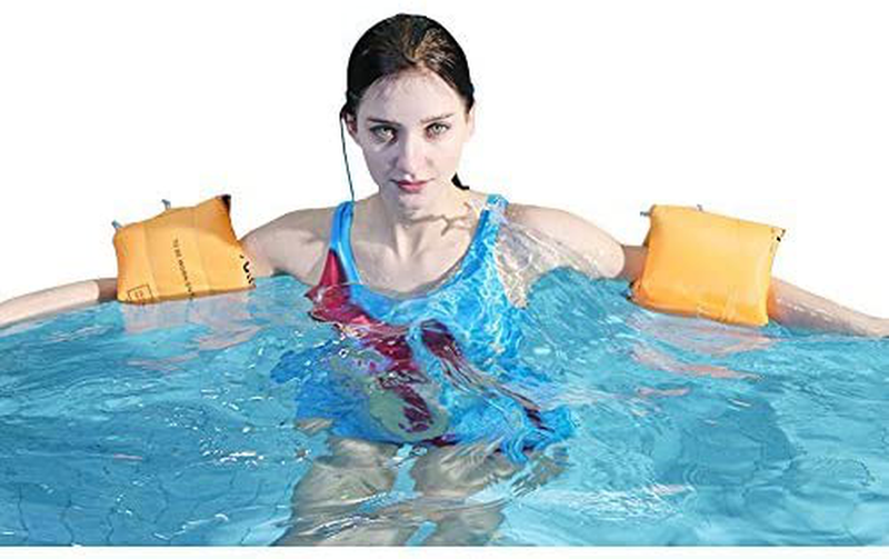 Topsung Floaties Inflatable Swim Arm Bands Rings Floats Tube Armlets for Kids and Adult Sporting Goods > Outdoor Recreation > Boating & Water Sports > Swimming Topsung Orange  