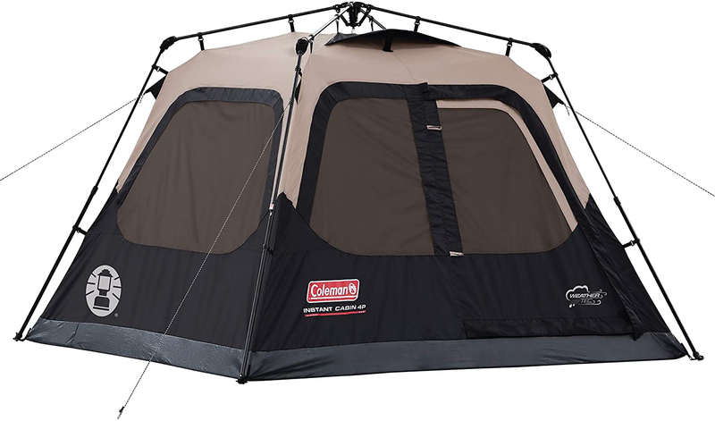 Coleman Cabin Tent with Instant Setup in 60 Seconds  Coleman 4-person  