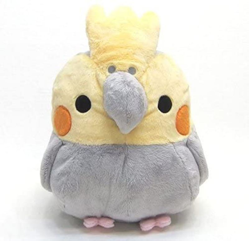 Soft and Downy Large Bird Stuffed Toy (Munyu-Mamu series) (Cockatiel Grey/XL size 30cm) Animals & Pet Supplies > Pet Supplies > Bird Supplies > Bird Toys Hamee   