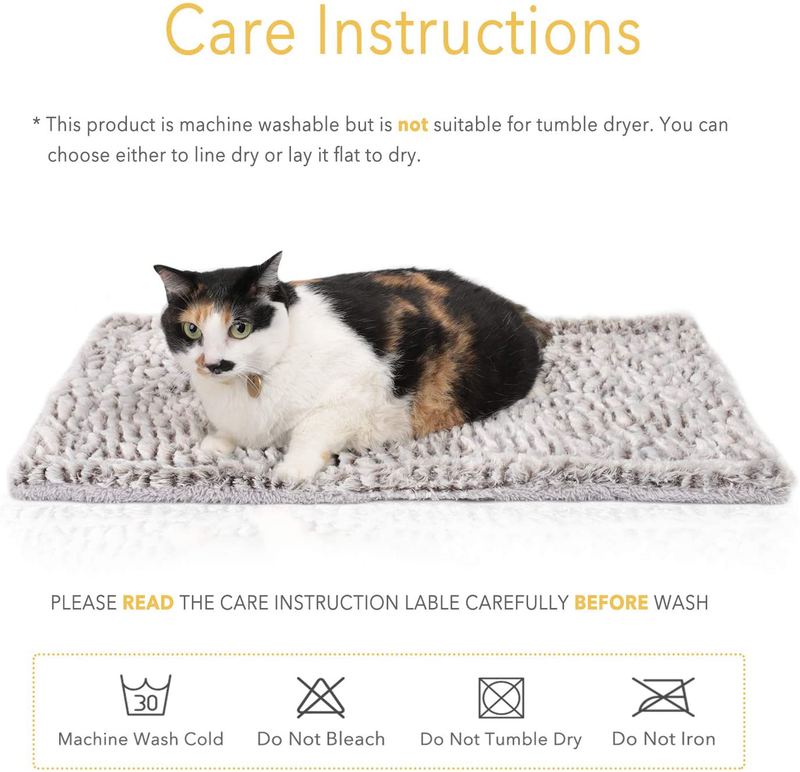 Self Heating Cat Pad / Self-Warming Cat Dog Bed / 27.5" X 18.5" Thermal Cat Mat for Outdoor and Indoor Pets Animals & Pet Supplies > Pet Supplies > Cat Supplies > Cat Beds Mora Pets   