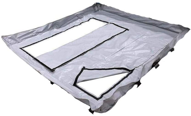 CLAM 14277 Removable Thermal Floor Attachment with Carry Bag for Voyager/Thermal X Fish Trap Ice Fishing Shelter Tent, Accessory Only, Gray