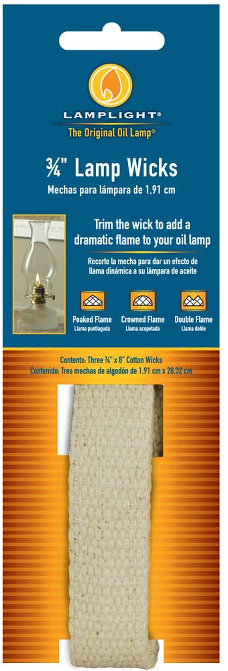 Lamplight Replacement Cotton Flat Wick - 3/4", 3pk Home & Garden > Lighting Accessories > Oil Lamp Fuel Lamplight Default Title  